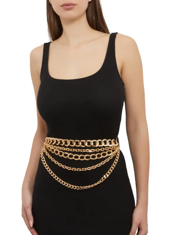 Layered Chain Link Belt sold by Rainbow