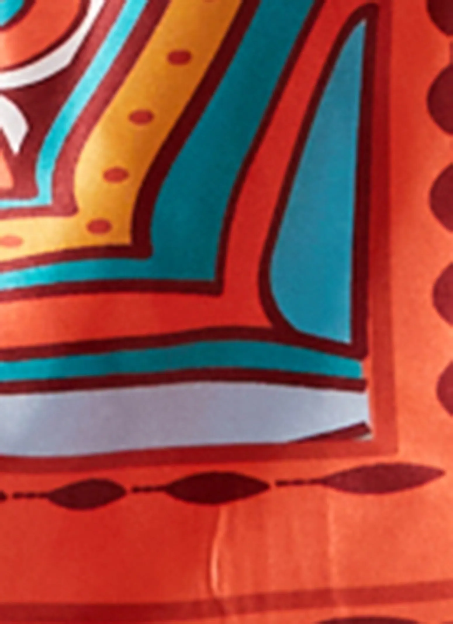 Satin Border Printed Wide Leg Pants sold by Rainbow product image thumbnail 4