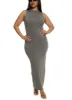 Plus Size Daisy Sleeveless Mock Neck Maxi Dress sold by Rainbow