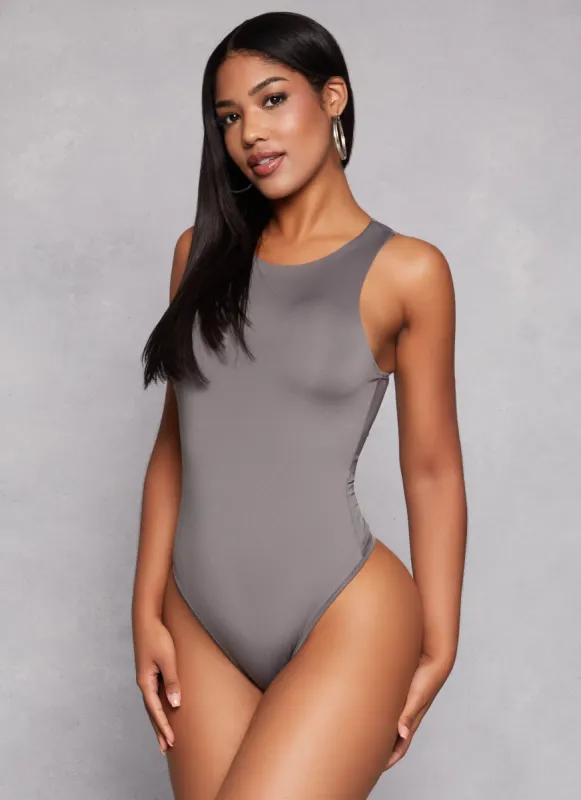 Daisy Solid Racerback Tank Bodysuit sold by Rainbow