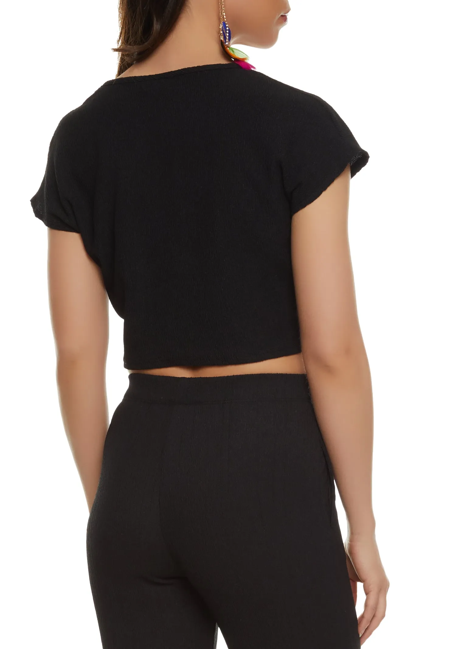 Textured Crop Top sold by Rainbow product image thumbnail 3