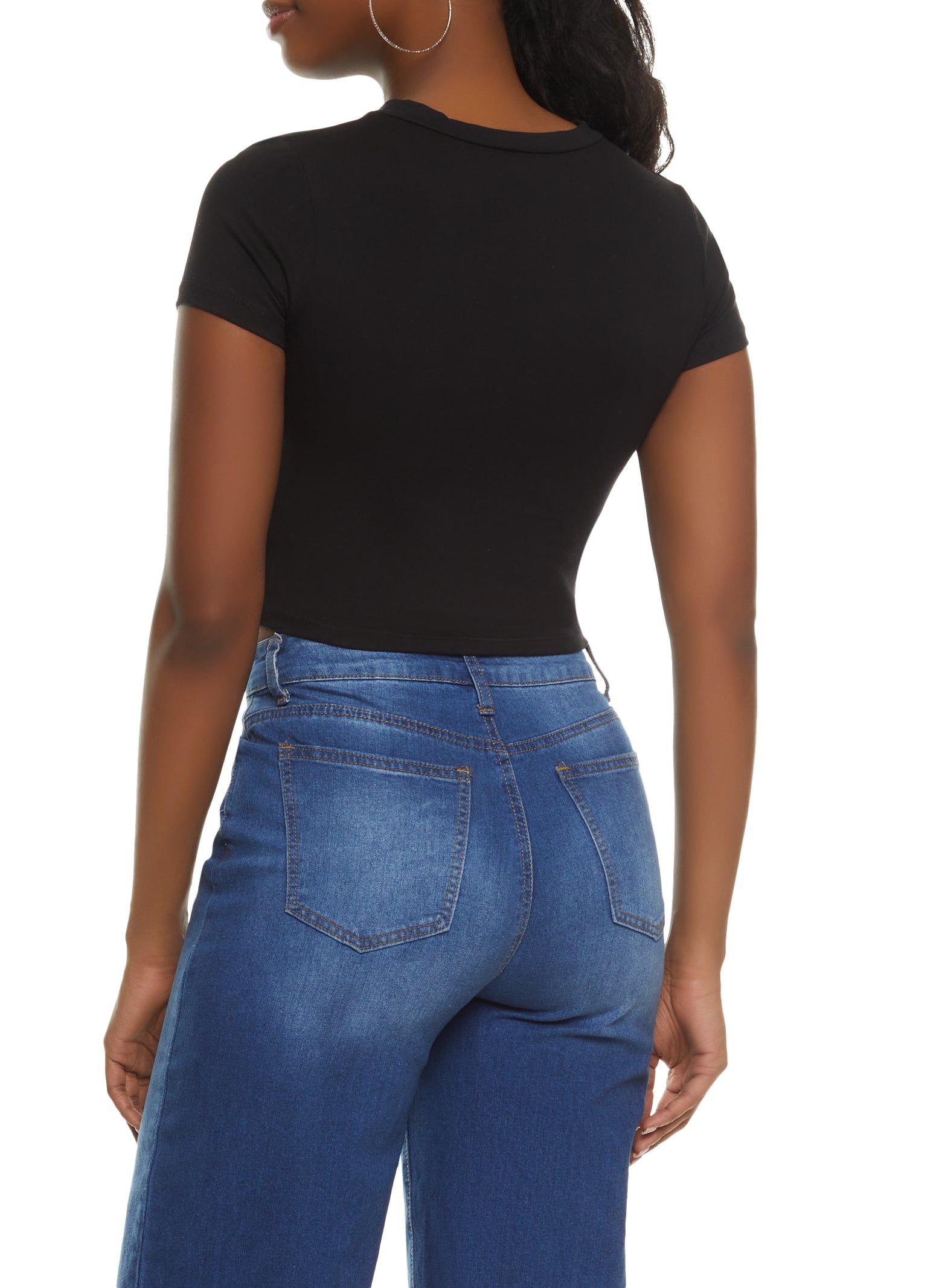 Born To Ride Knot Front Graphic Tee sold by Rainbow product image thumbnail 2