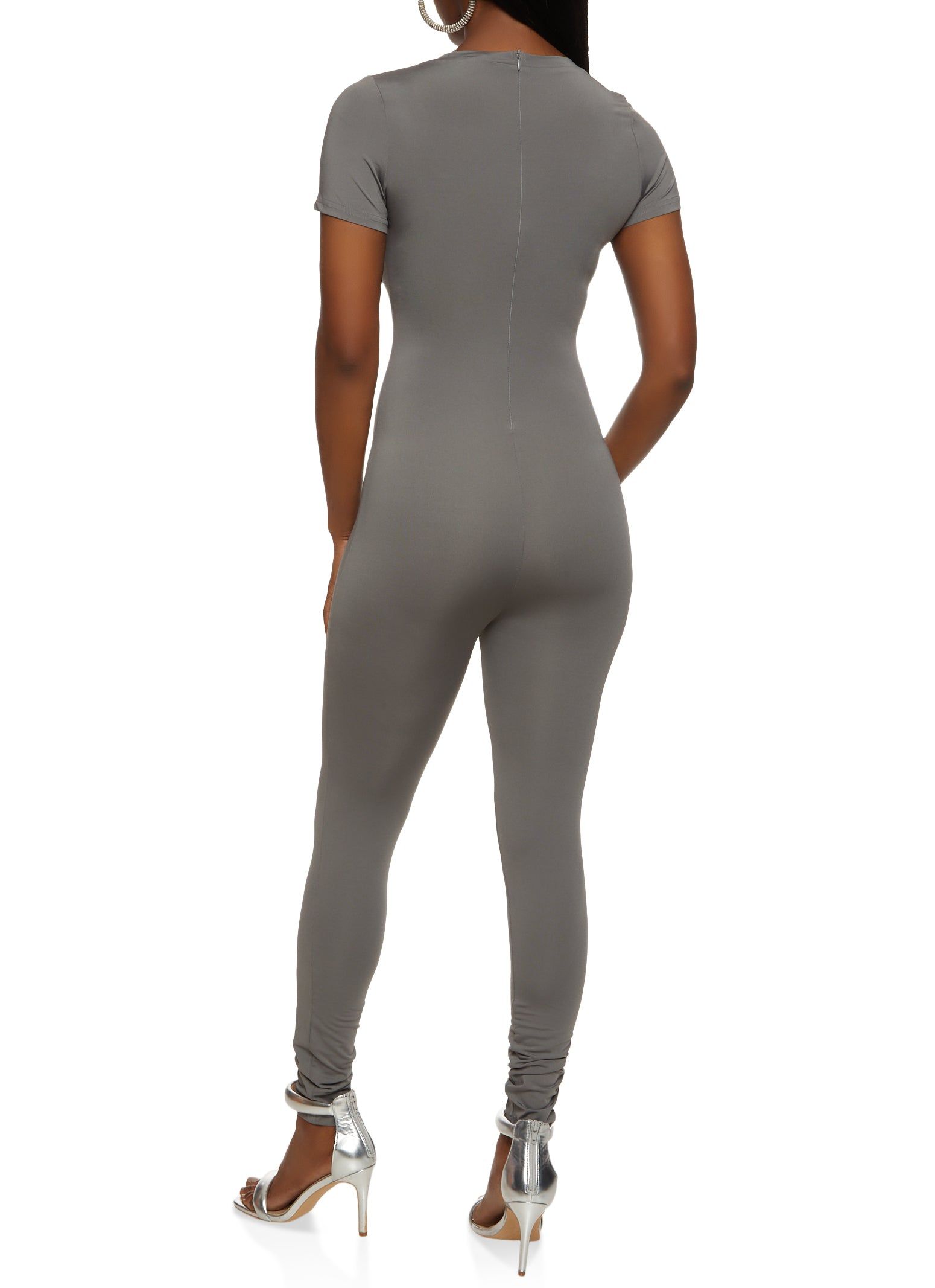 Short Sleeve Crew Neck Jumpsuit sold by Rainbow product image thumbnail 2