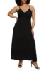 Plus Size Airy V Neck Empire Waist Maxi Dress sold by Rainbow