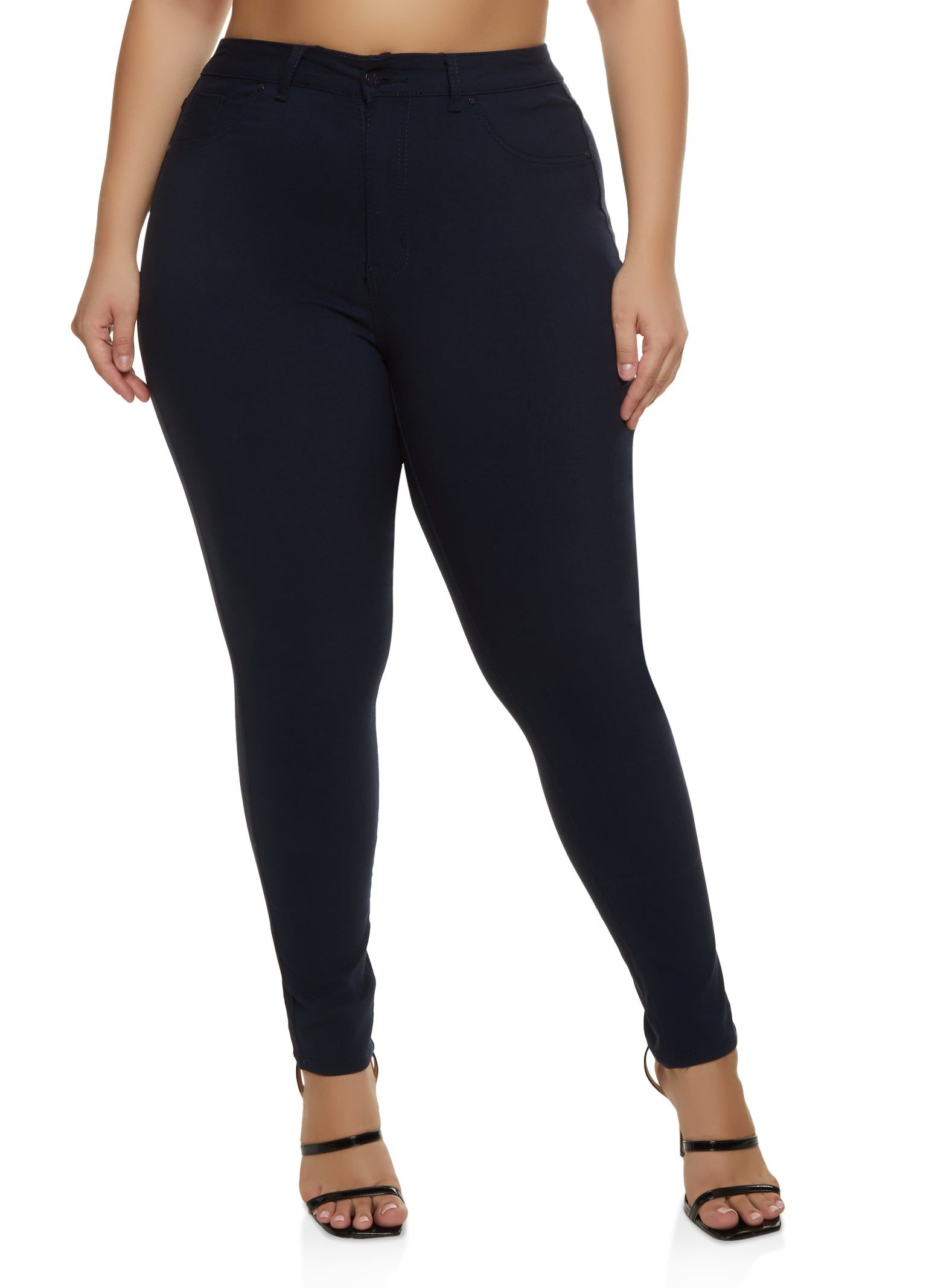 Plus Size Basic Hyperstretch Skinny Pants sold by Rainbow