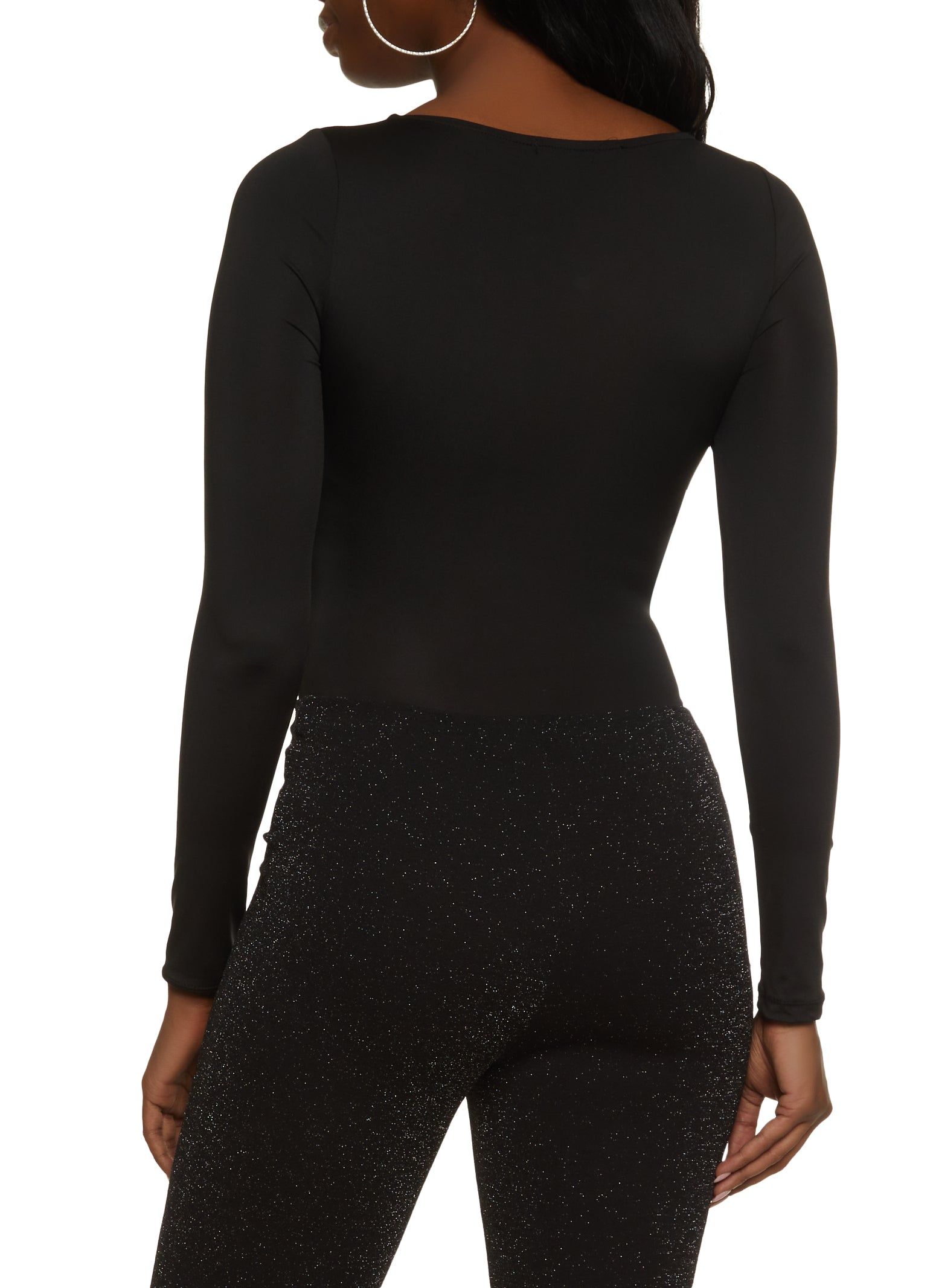 Square Neck Long Sleeve Bodysuit sold by Rainbow product image thumbnail 3