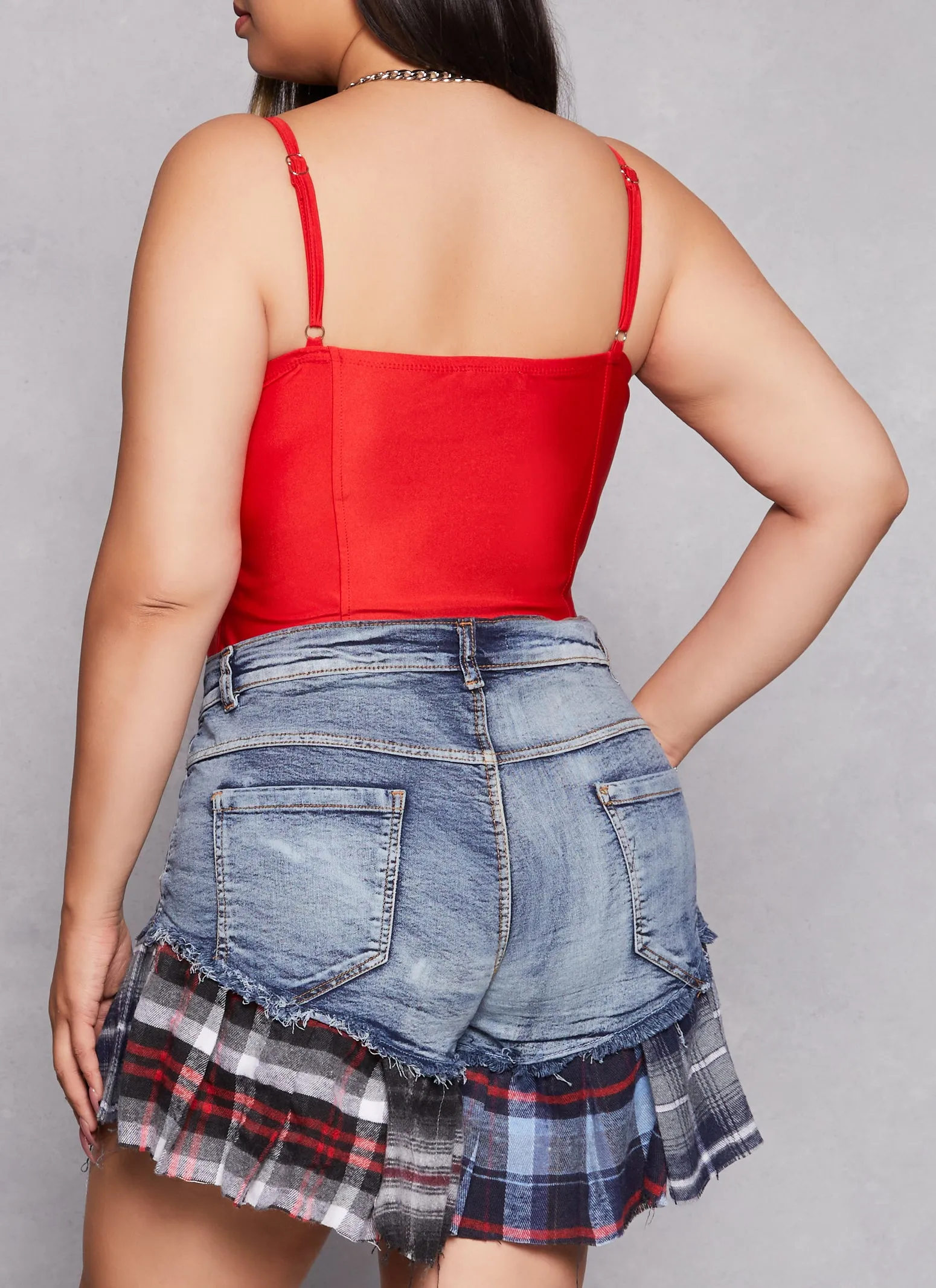 Plus Size Haute Monde Solid Bustier Bodysuit sold by Rainbow product image thumbnail 3