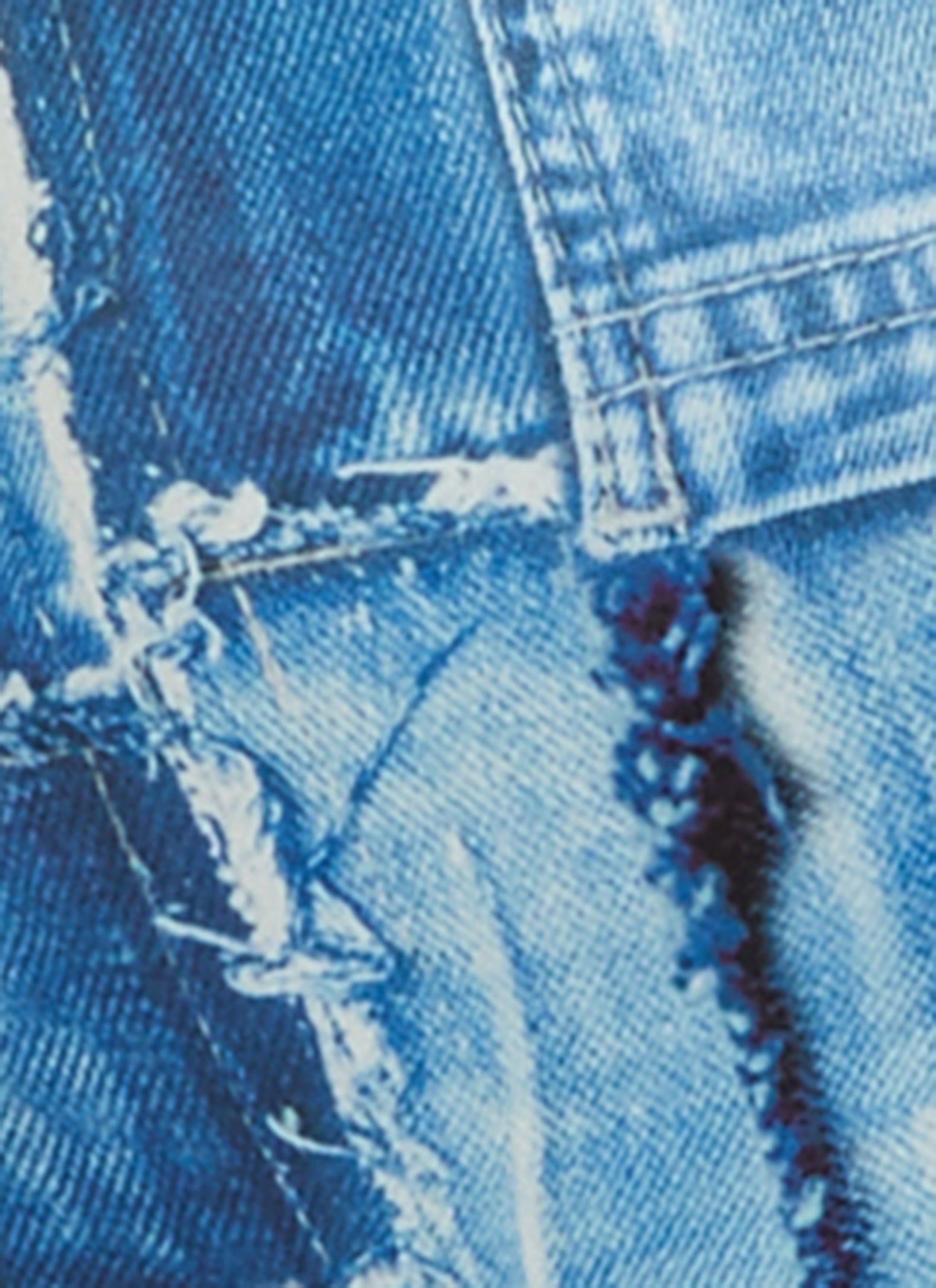 Denim Patch Print Romper sold by Rainbow product image thumbnail 3