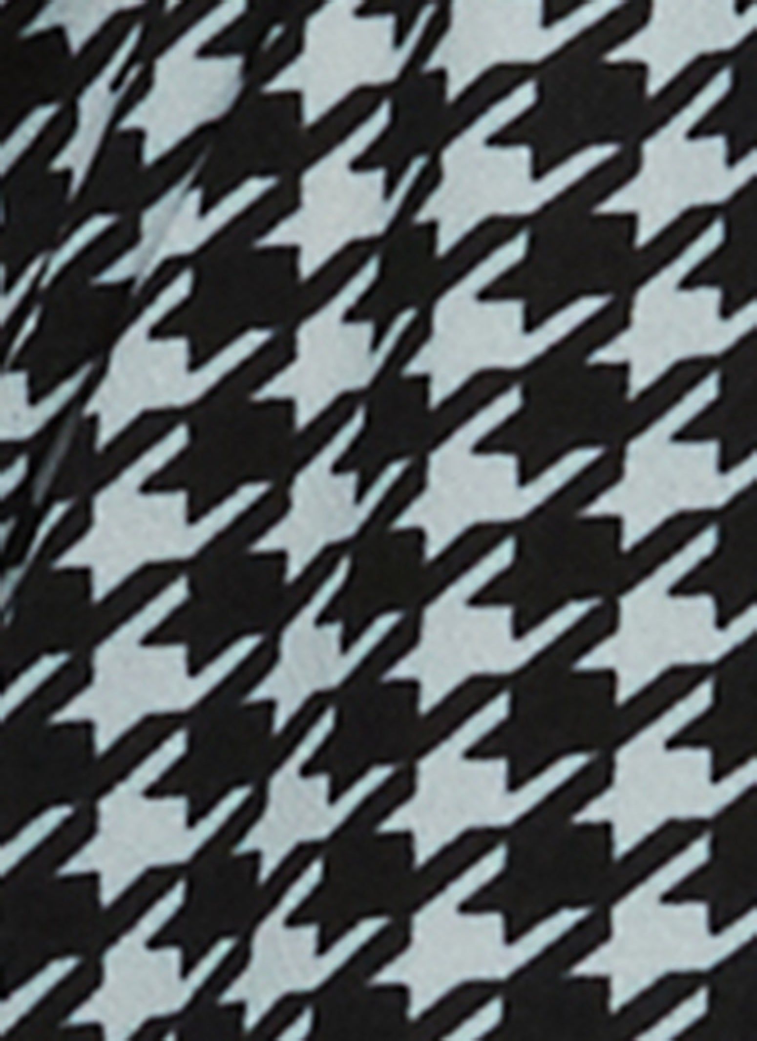 Houndstooth Button Front Tie Waist Shirt Dress sold by Rainbow product image thumbnail 4