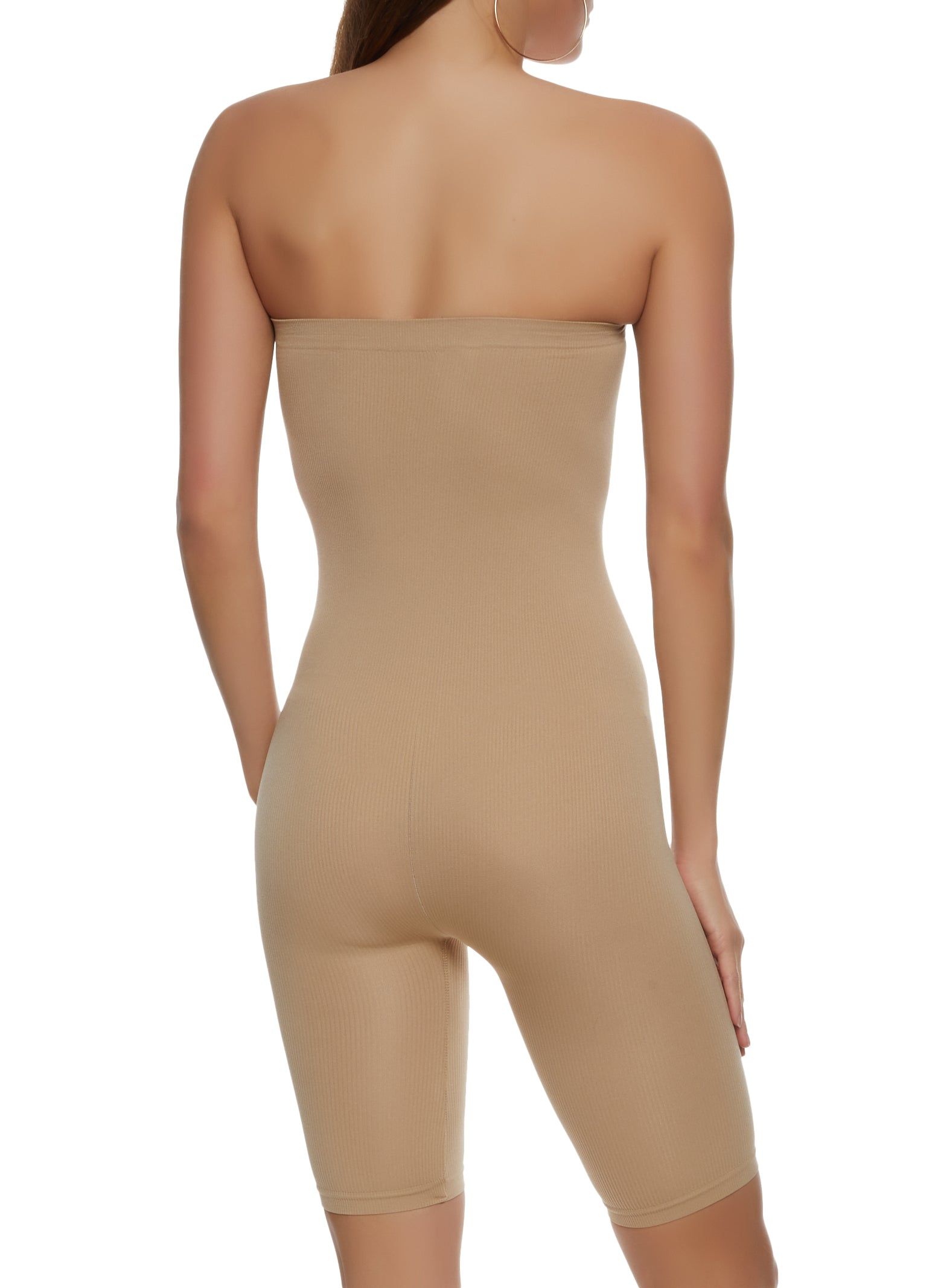 Seamless Ribbed Strapless Romper sold by Rainbow product image thumbnail 2