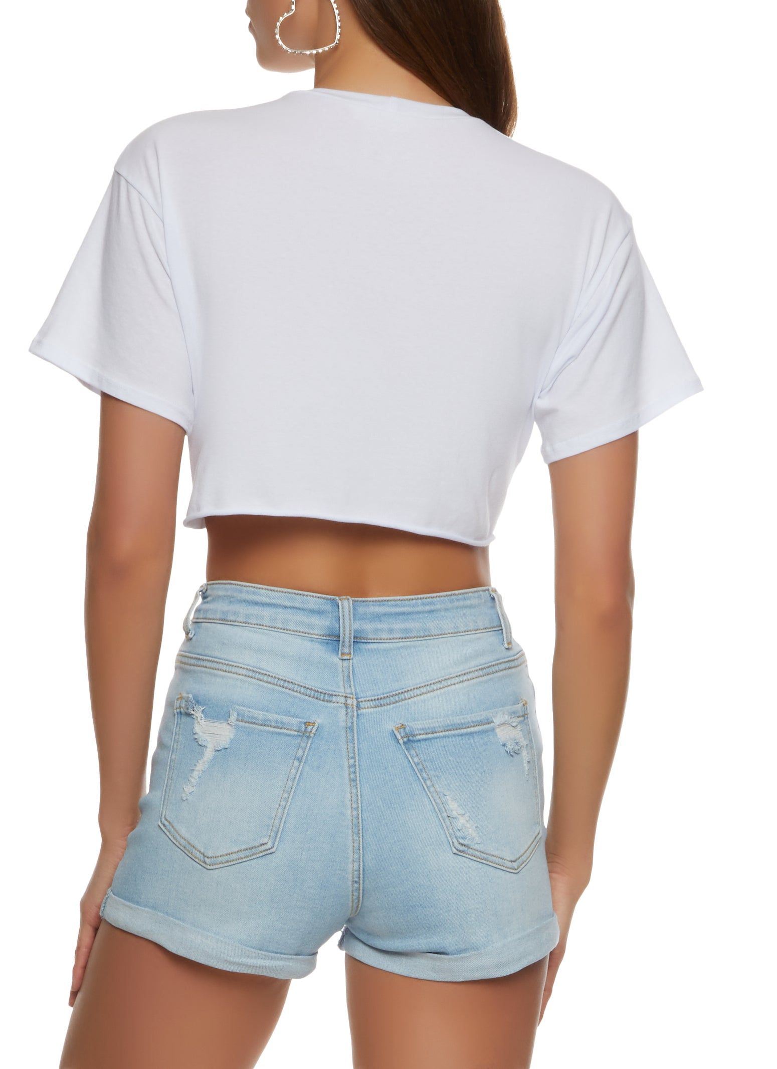 New York Rhinestone Crop Top sold by Rainbow product image thumbnail 2