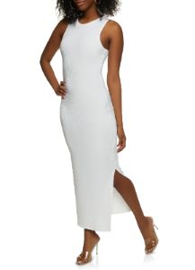 Ribbed Tank Maxi Dress sold by Rainbow