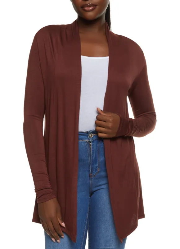 Basic Long Sleeve Cardigan sold by Rainbow