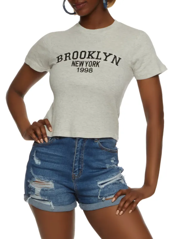 Brooklyn New York 1998 Embroidered Tee sold by Rainbow