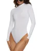 Solid Mock Neck Long Sleeve Bodysuit sold by Rainbow