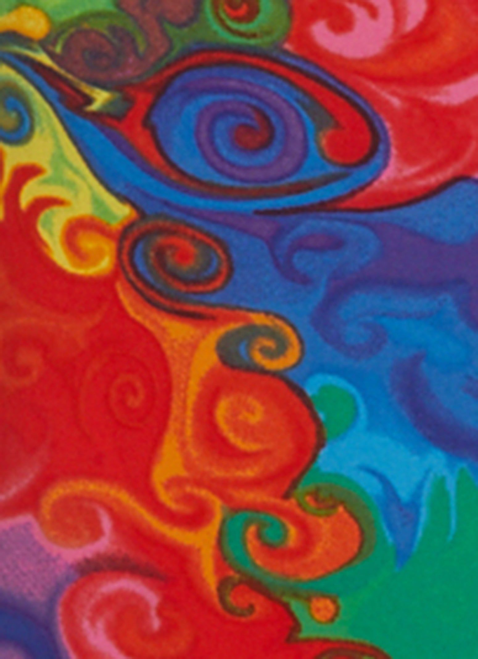 Psychedelic Print High Neck Maxi Dress sold by Rainbow product image thumbnail 4