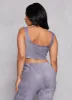 Iris Faux Suede Cropped Bustier Top sold by Rainbow