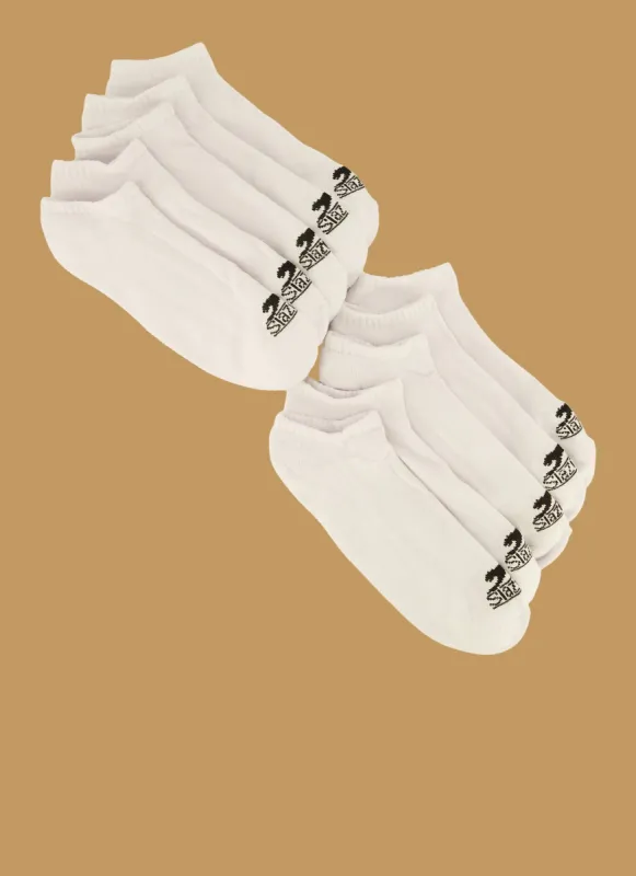 Mens Cushioned Cotton Blend Low Cut Socks 10 Pack sold by Rainbow