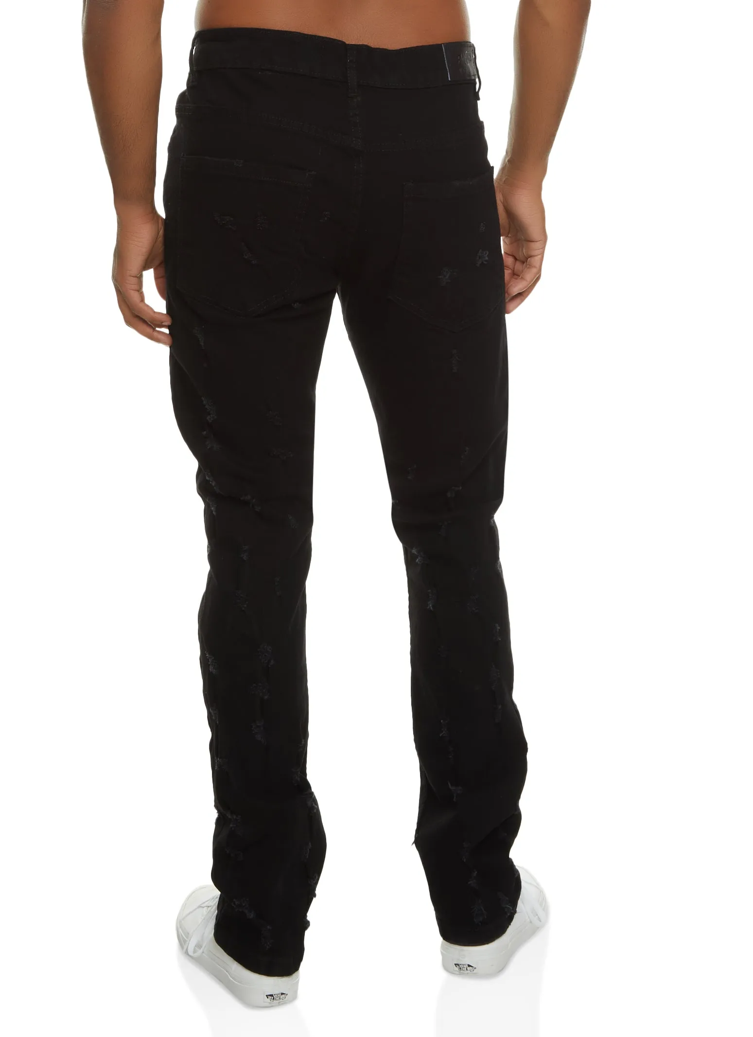 Mens Distressed Slim Leg Jeans sold by Rainbow product image thumbnail 3