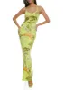 Haute Monde Tropical Palm Print Maxi Cami Dress sold by Rainbow