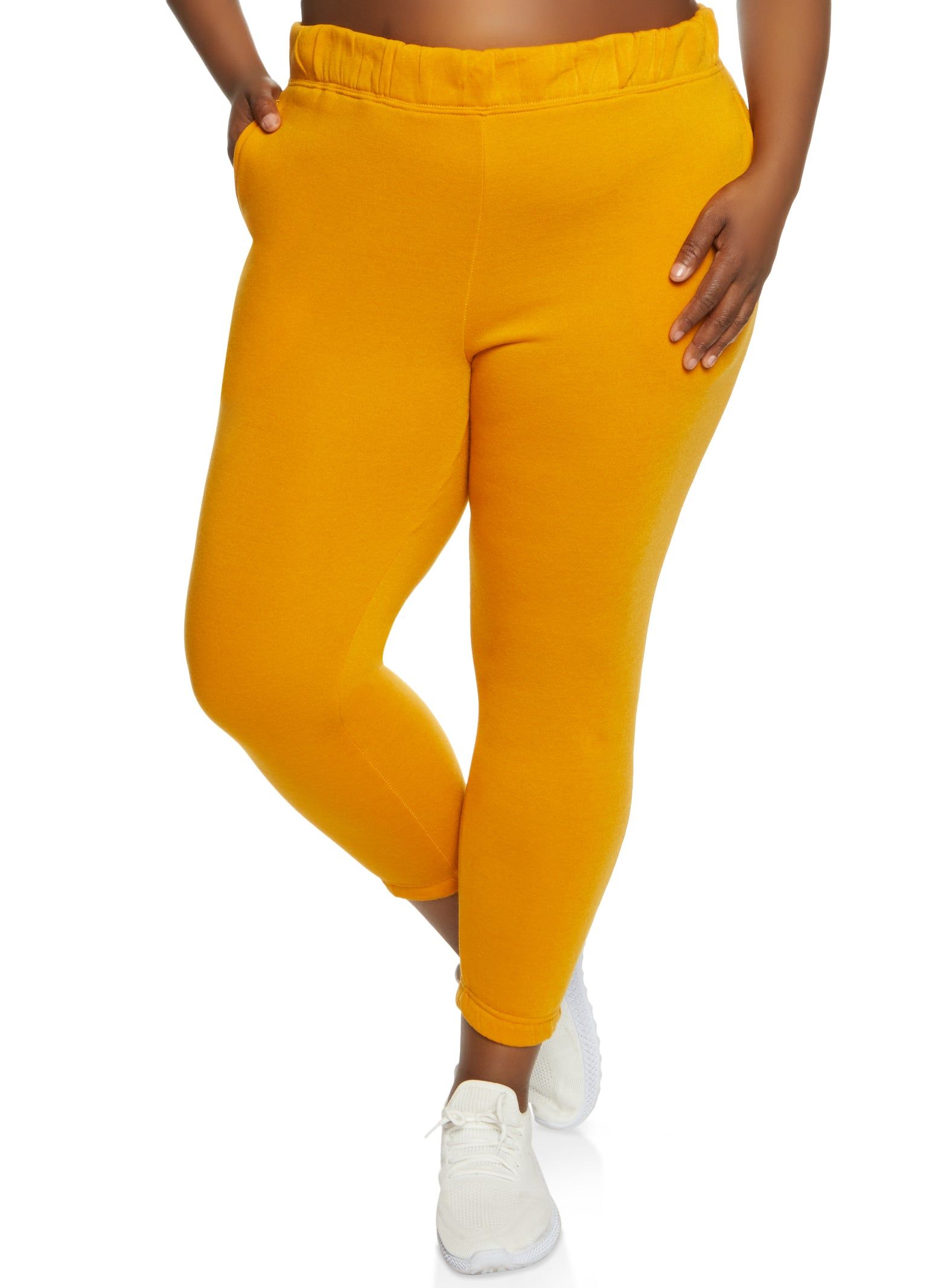 Plus Size Basic Fleece Joggers sold by Rainbow