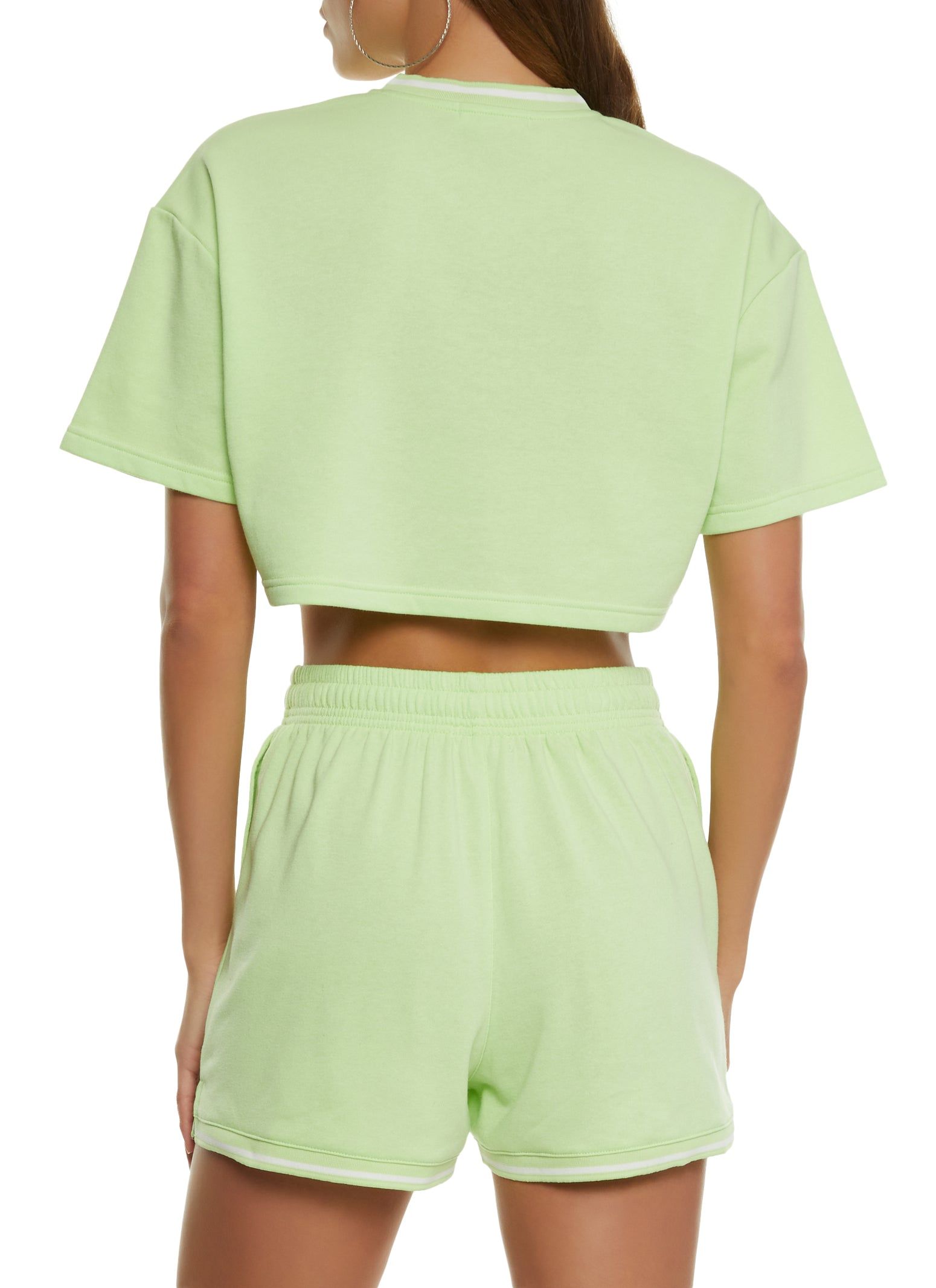 Dont Forget To Live Cropped Graphic Tee sold by Rainbow product image thumbnail 3