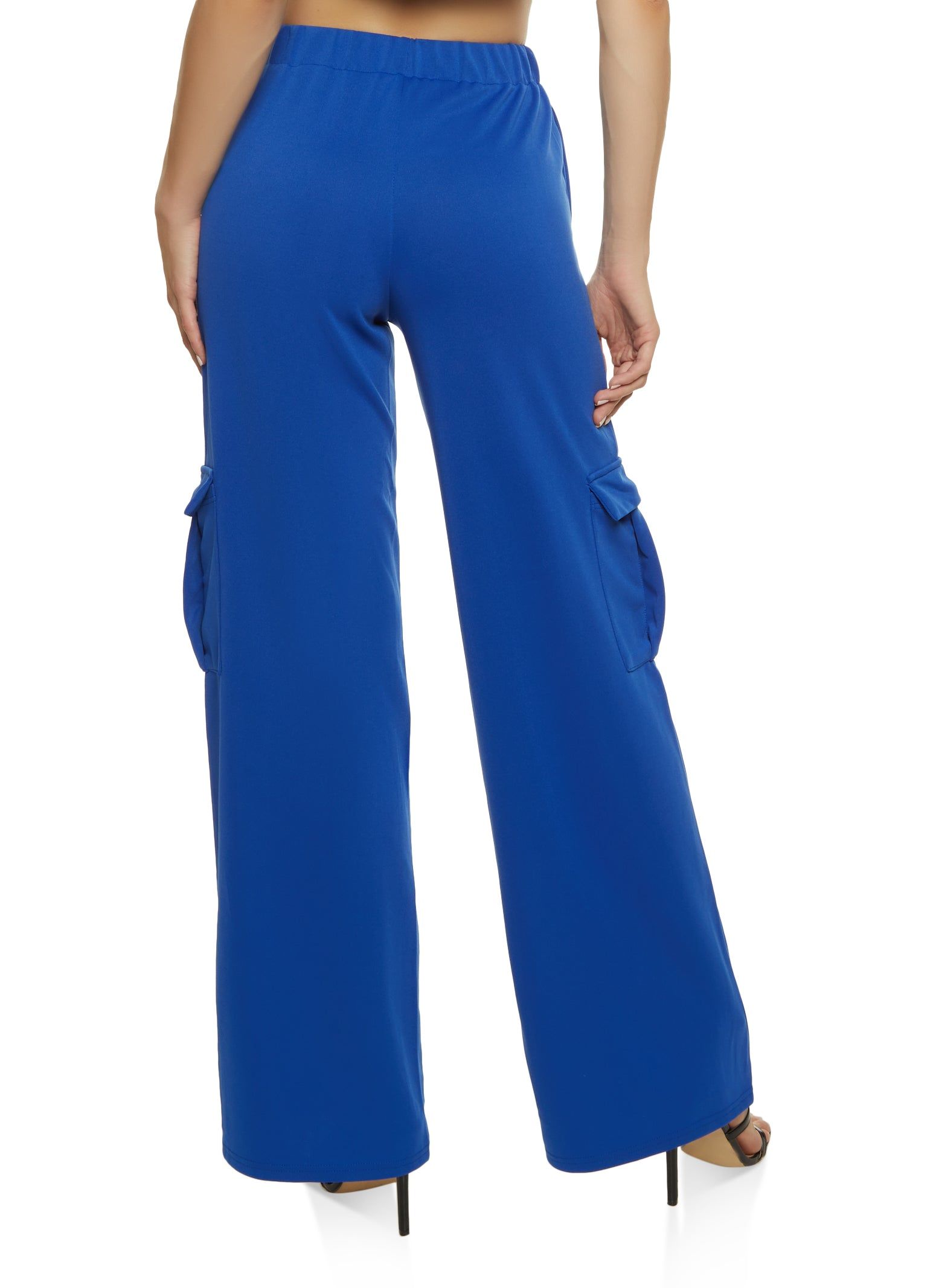 High Waist Wide Leg Cargo Pants sold by Rainbow product image thumbnail 2
