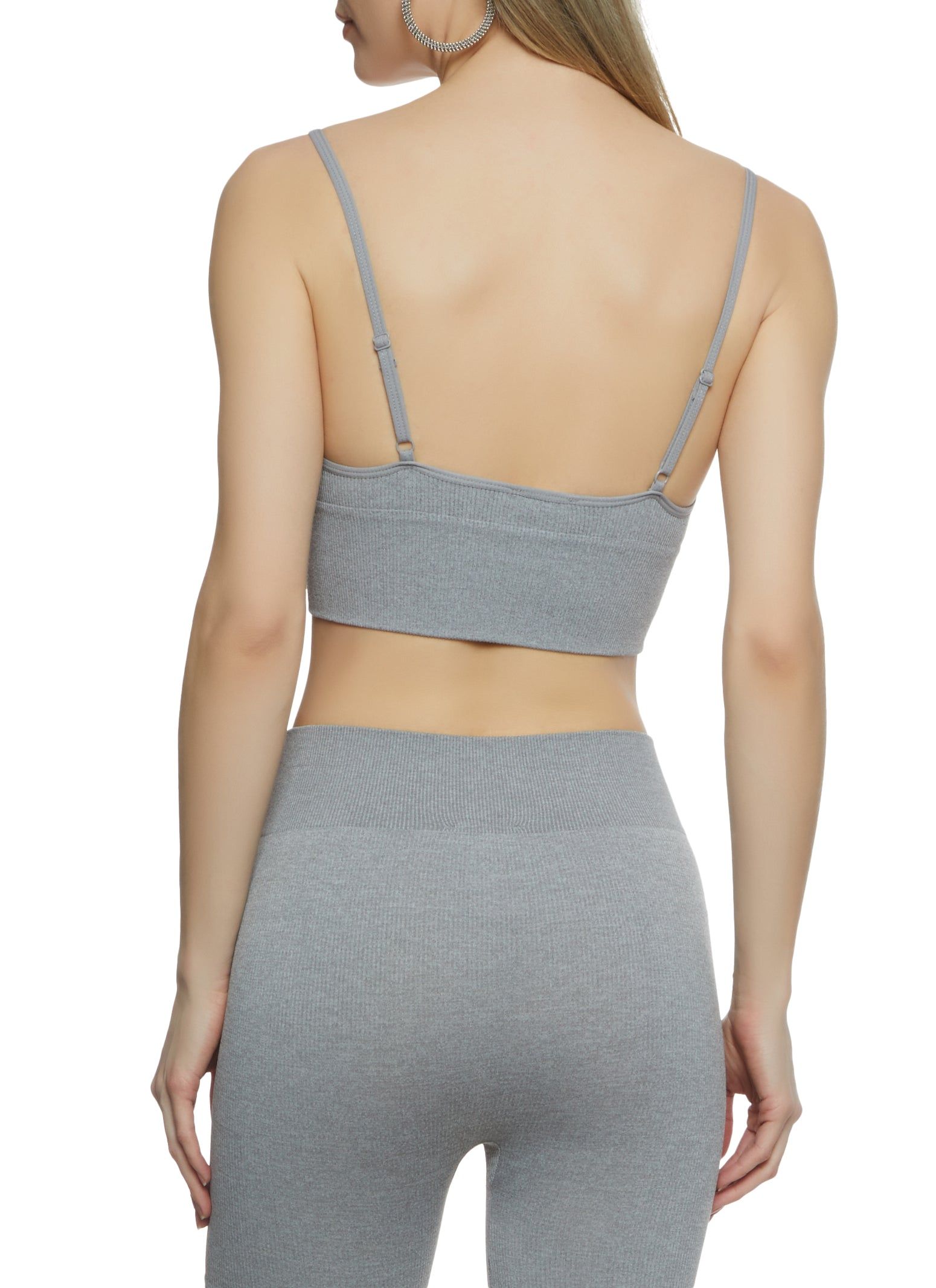 Rhinestone Seamless Crop Top and Short Set sold by Rainbow product image thumbnail 3