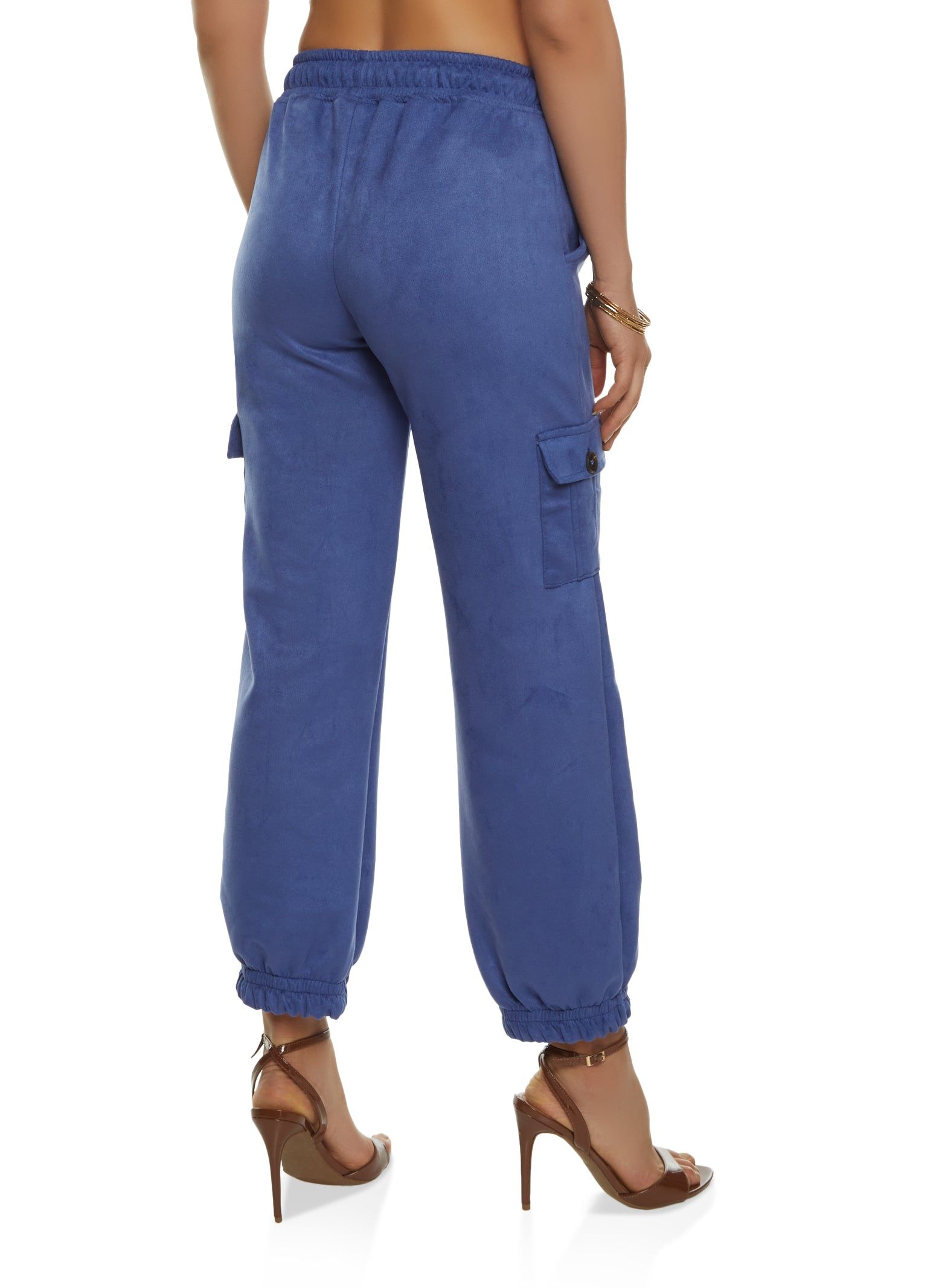 Faux Suede Drawstring Joggers sold by Rainbow product image thumbnail 2