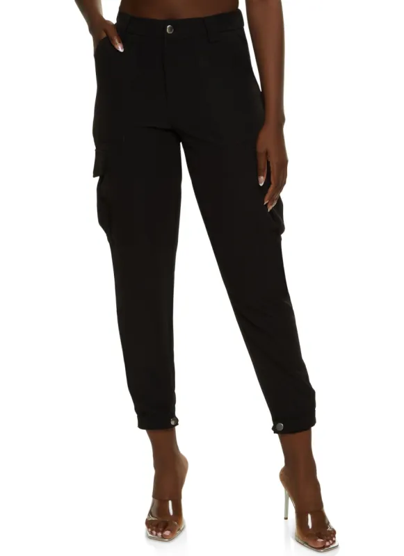 Tabbed Cuff Cargo Pocket Pants sold by Rainbow