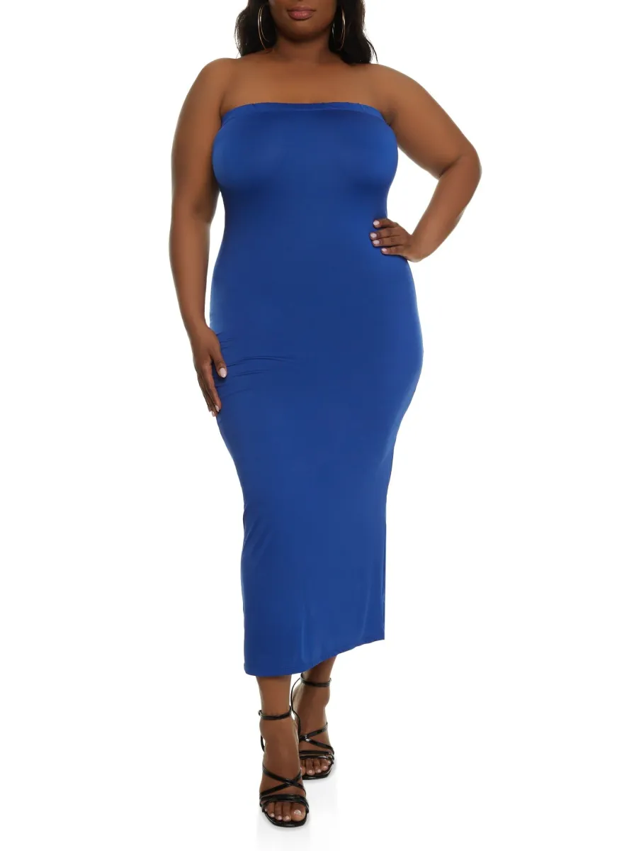 Robe Maxi B2 - Taille Large (L) - Style Tube - Occasion Très Bon état - Idéale Pour L'été Et La Plage