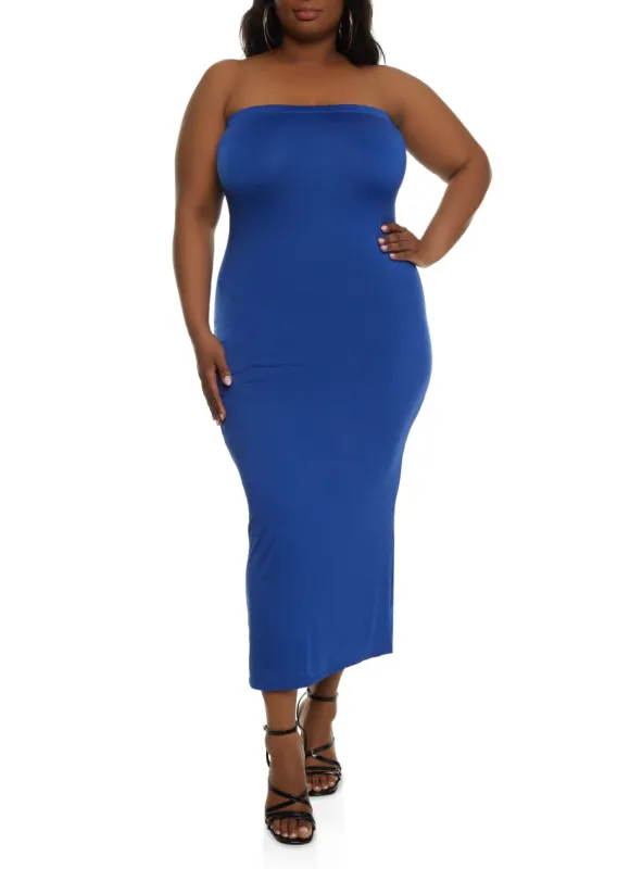 Plus Size Tube Maxi Dress sold by Rainbow