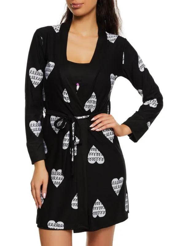 Not Your Babe Cami Nightgown with Robe sold by Rainbow