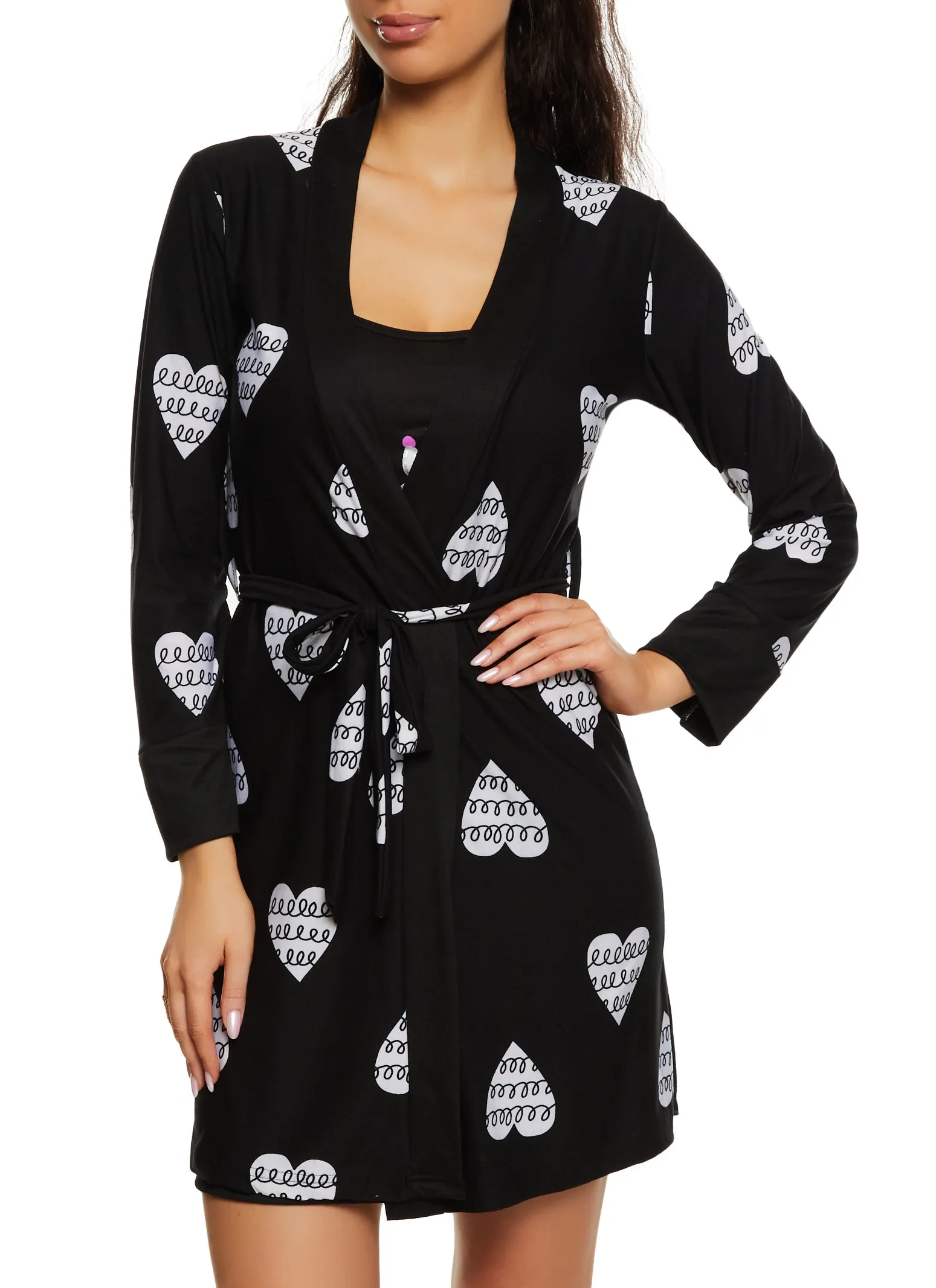 Not Your Babe Cami Nightgown with Robe sold by Rainbow