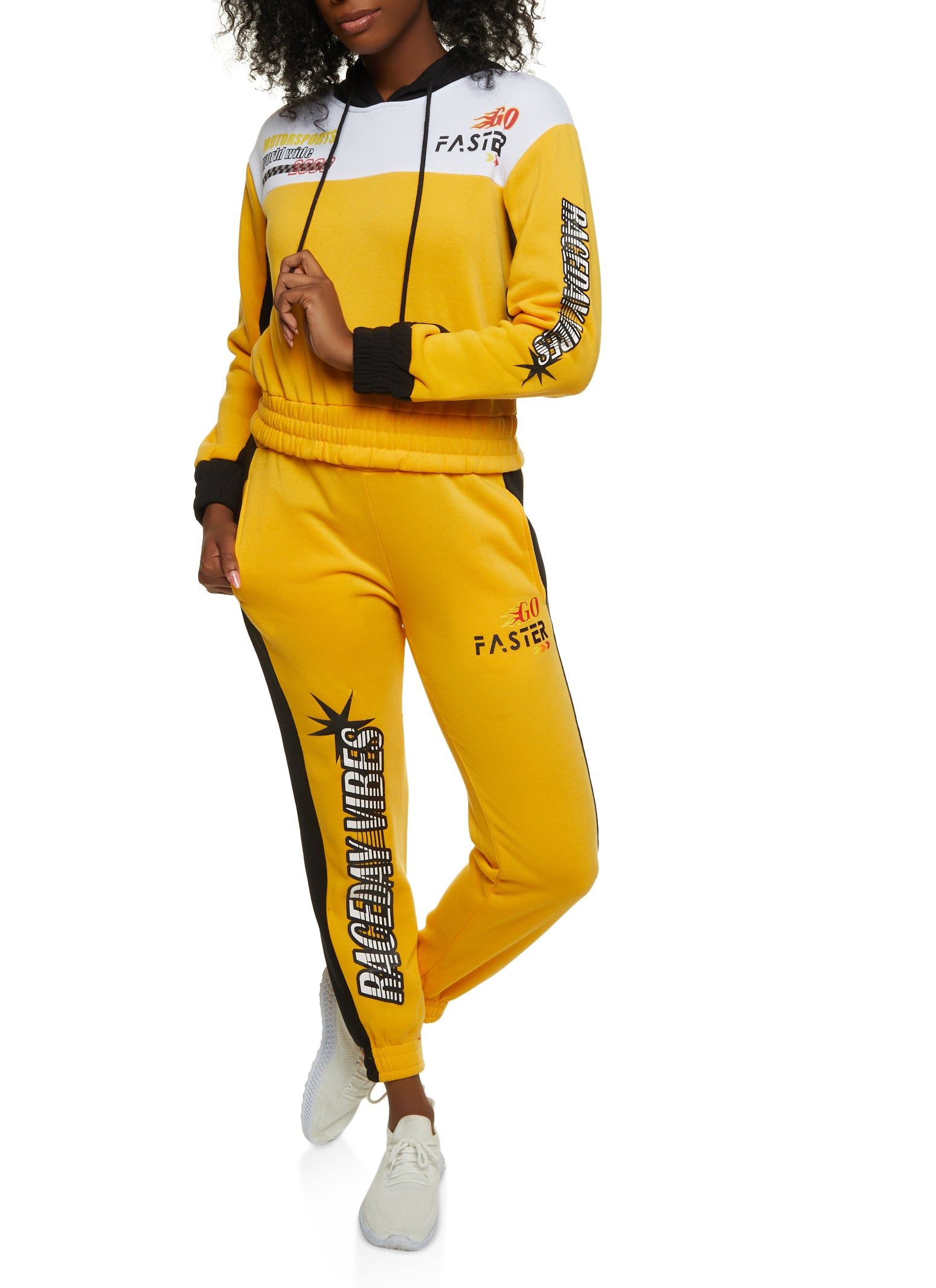 Fleece Race Day Vibes Graphic Hoodie sold by Rainbow product image thumbnail 2