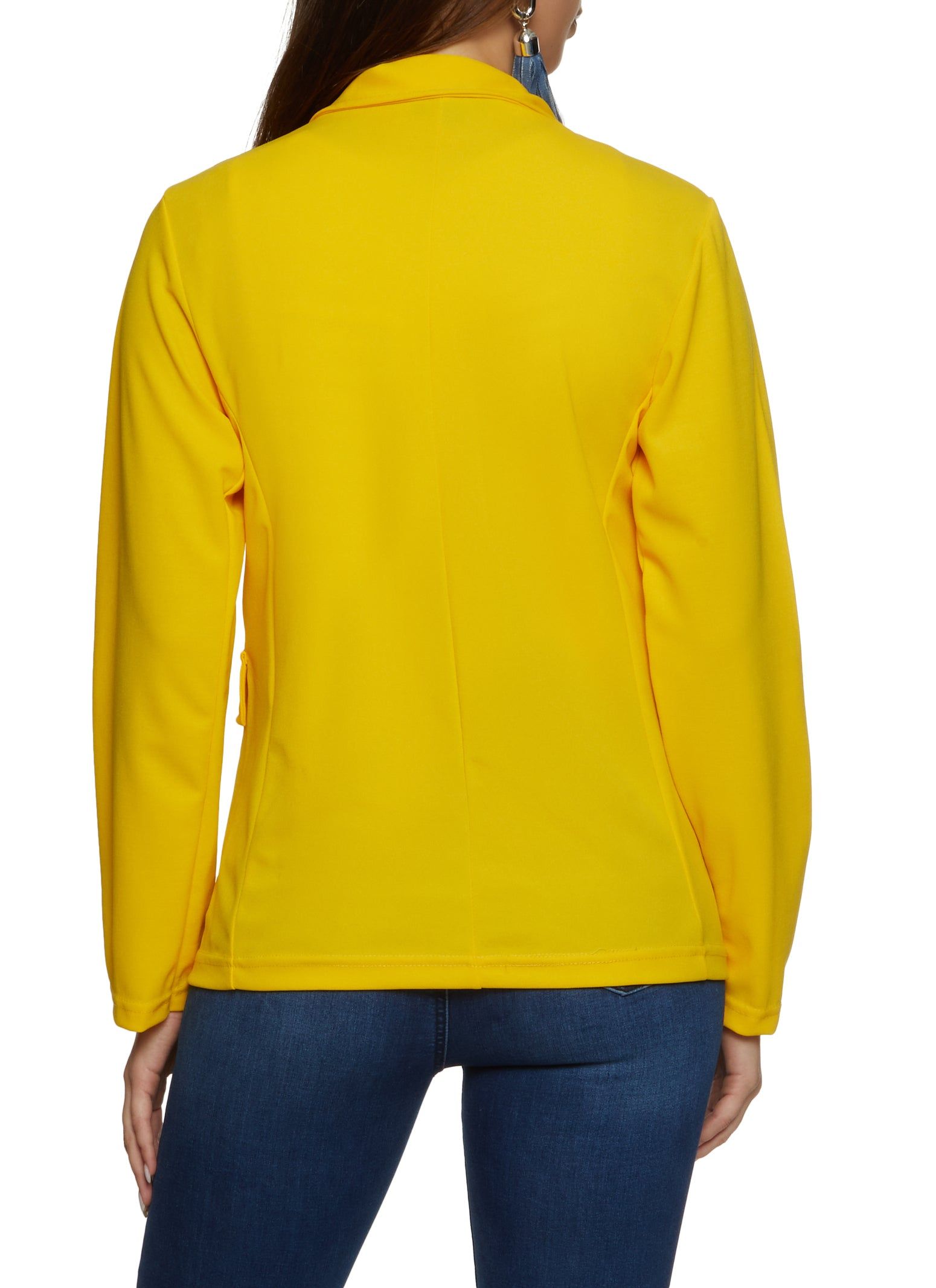 Notch Collar Buttoned Blazer sold by Rainbow product image thumbnail 2