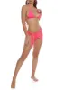 Daisy Solid Triangle Bikini Set and Mesh Tie Cover Up Skirt sold by Rainbow