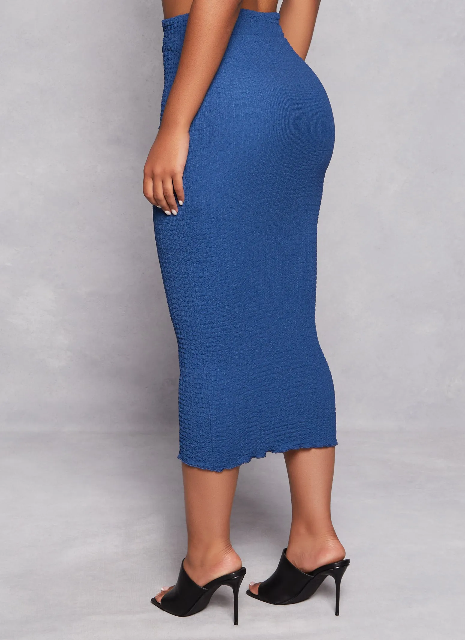 Textured Knit High Waist Skirt sold by Rainbow product image thumbnail 3