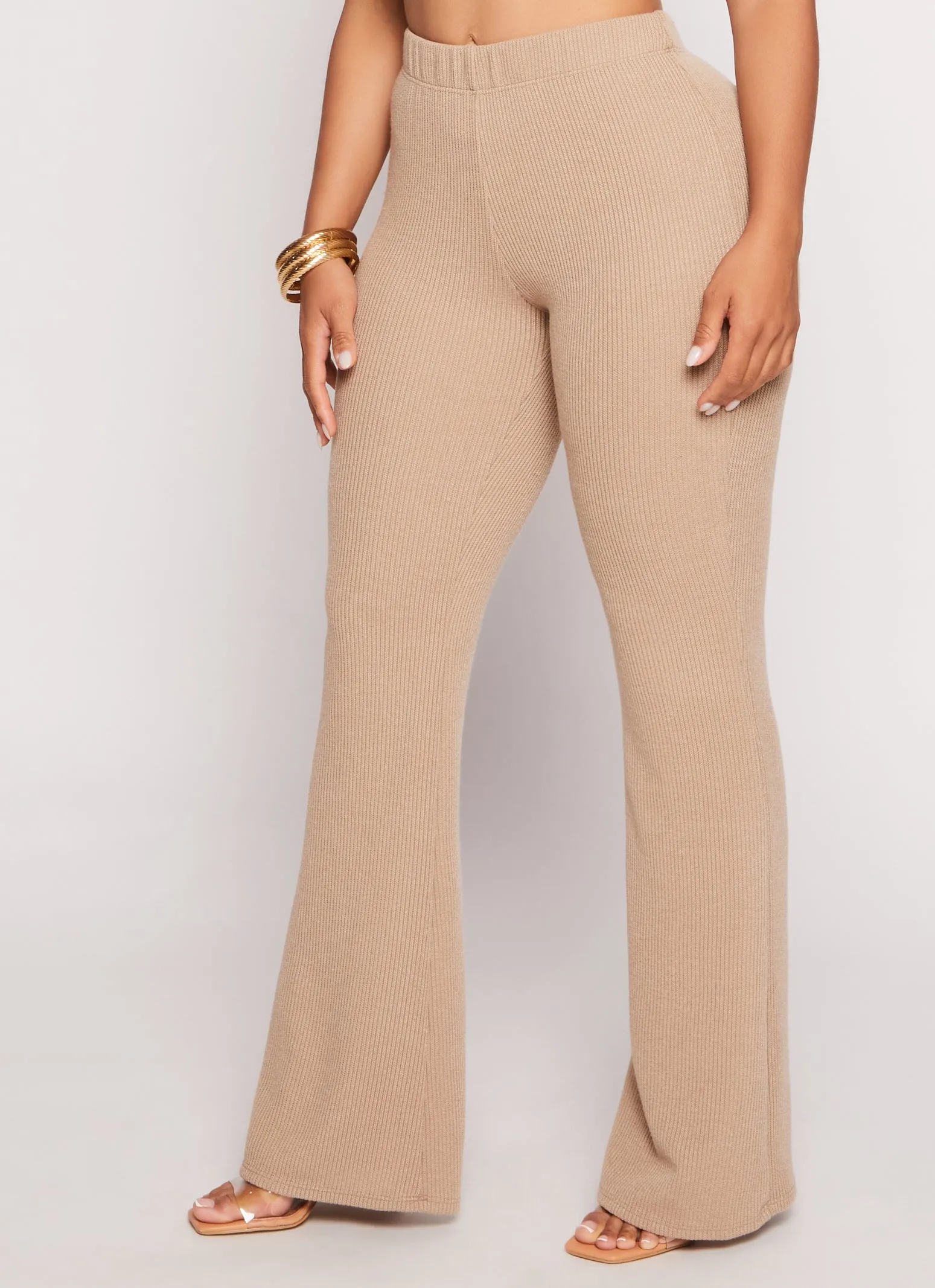 Ribbed Knit Flared Pants sold by Rainbow product image thumbnail 2
