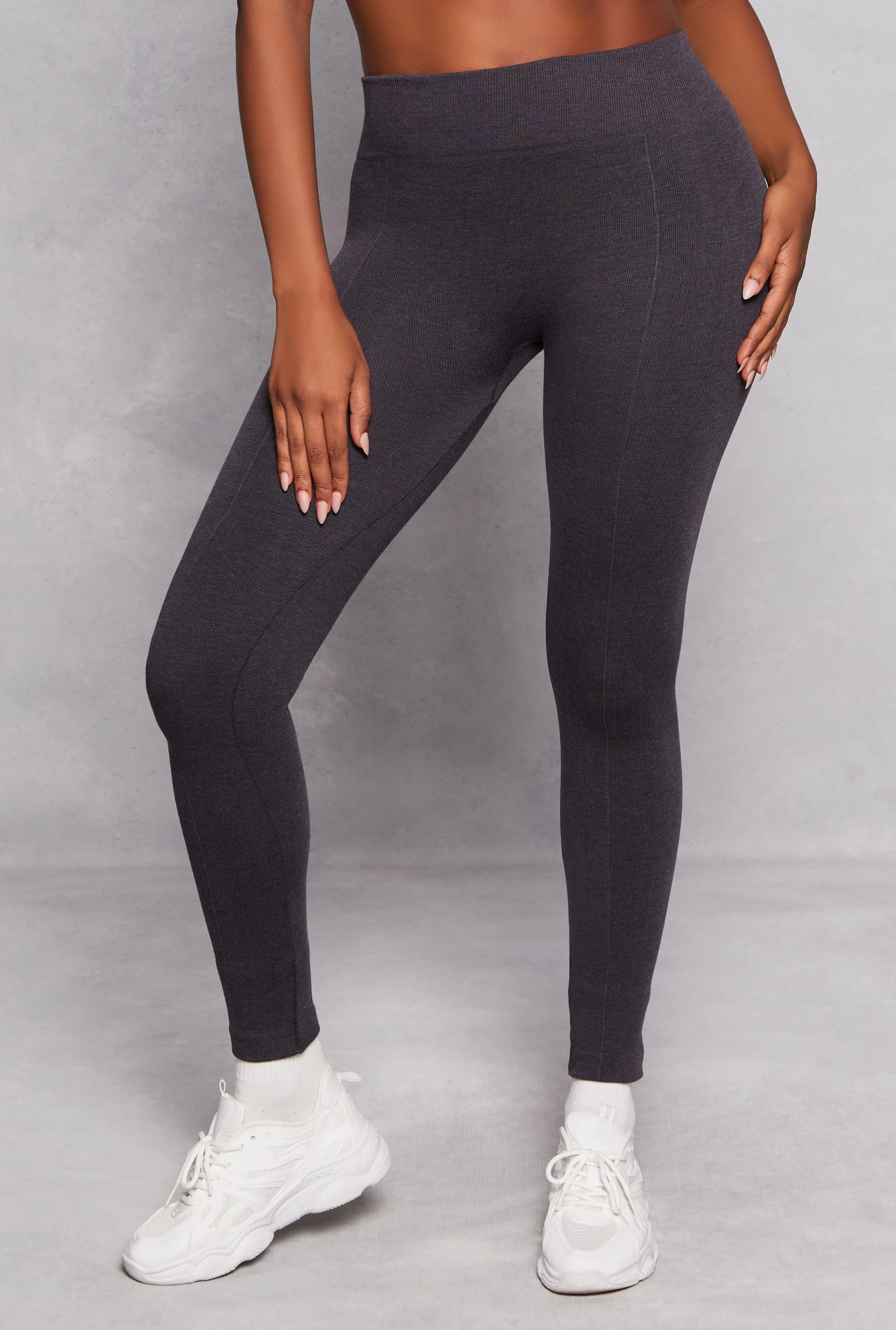 Fleece Textured Waistband Leggings sold by Rainbow product image thumbnail 2