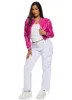 Daisy Faux Leather Cropped Bomber Jacket sold by Rainbow