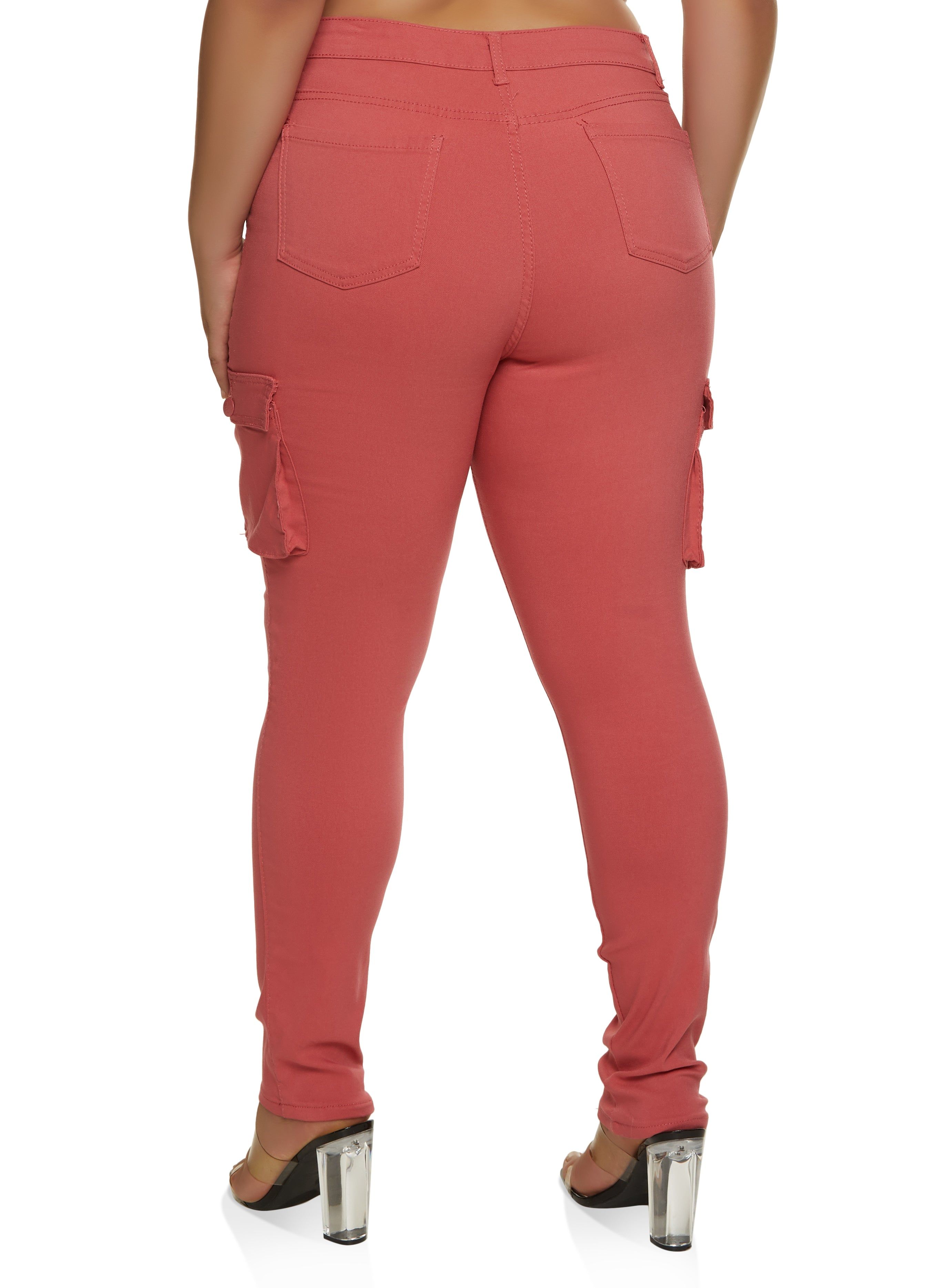 Plus Size Cargo Pocket Hyperstretch Skinny Pants sold by Rainbow product image thumbnail 3