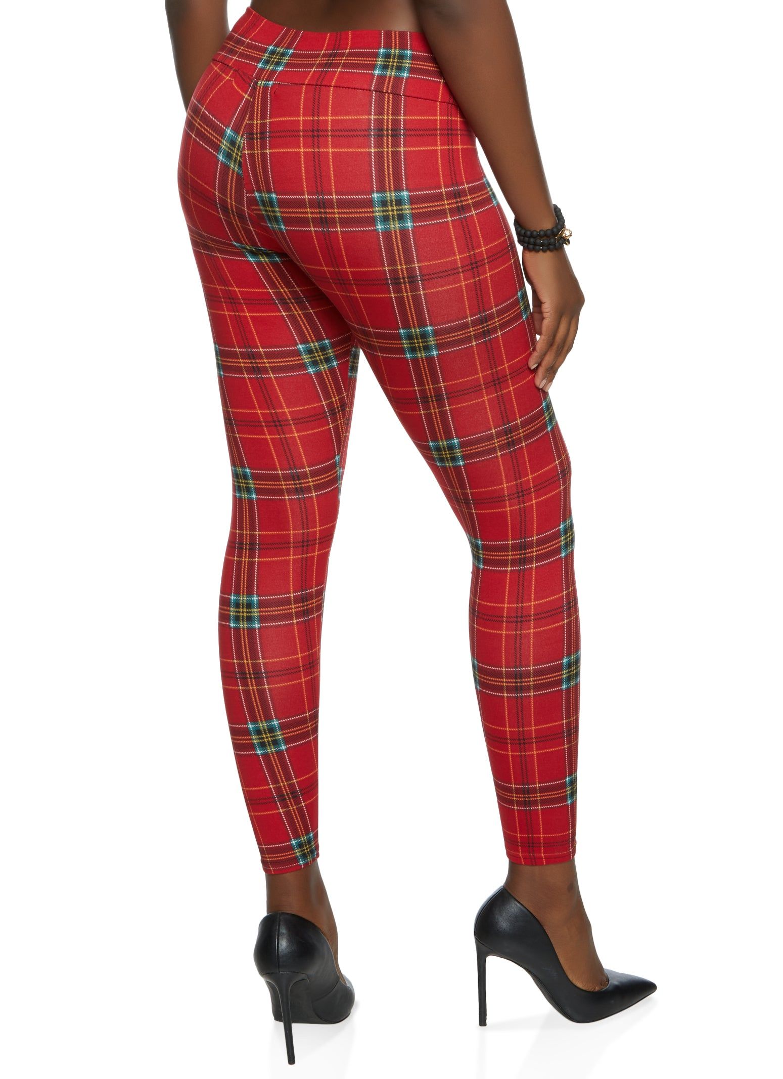 Plaid High Waisted Leggings sold by Rainbow product image thumbnail 2