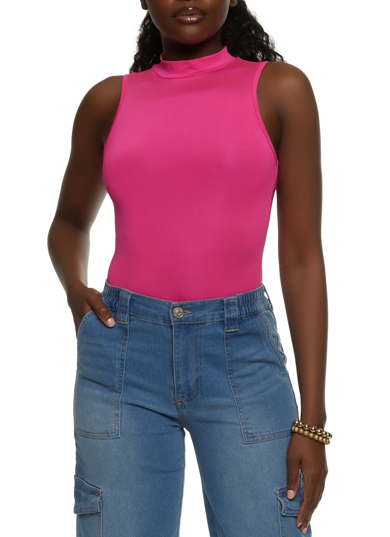 Mock Neck Tank Bodysuit sold by Rainbow product image thumbnail 2