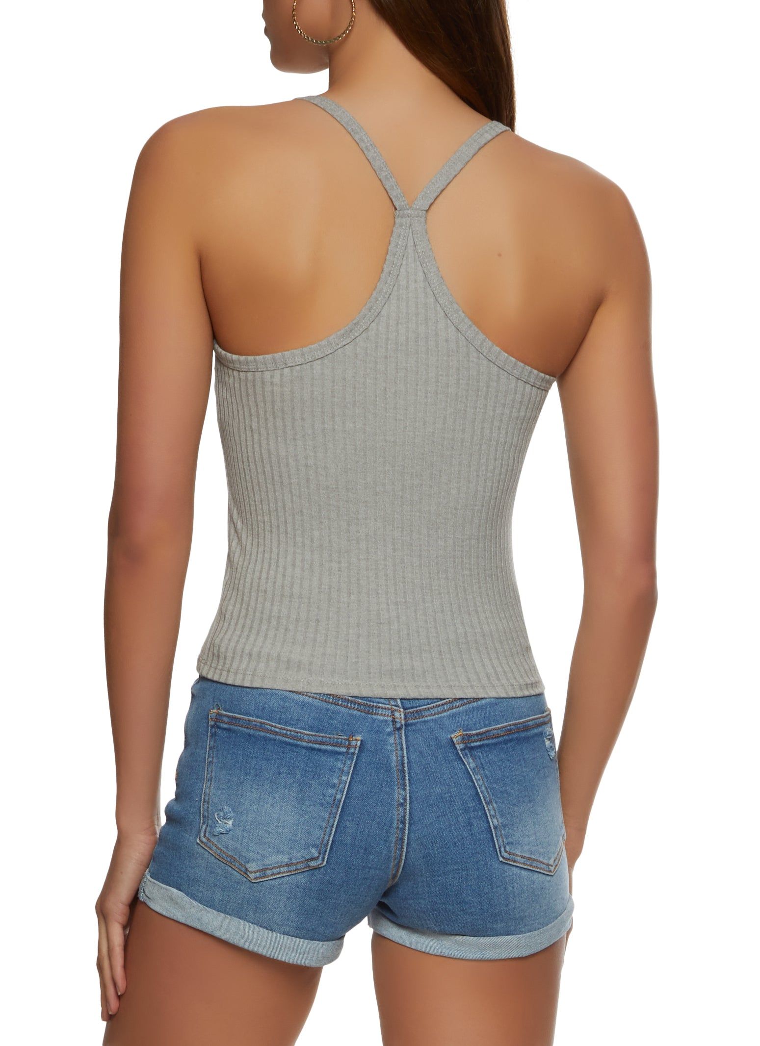 Ribbed Knit Scoop Neck Cami sold by Rainbow product image thumbnail 2