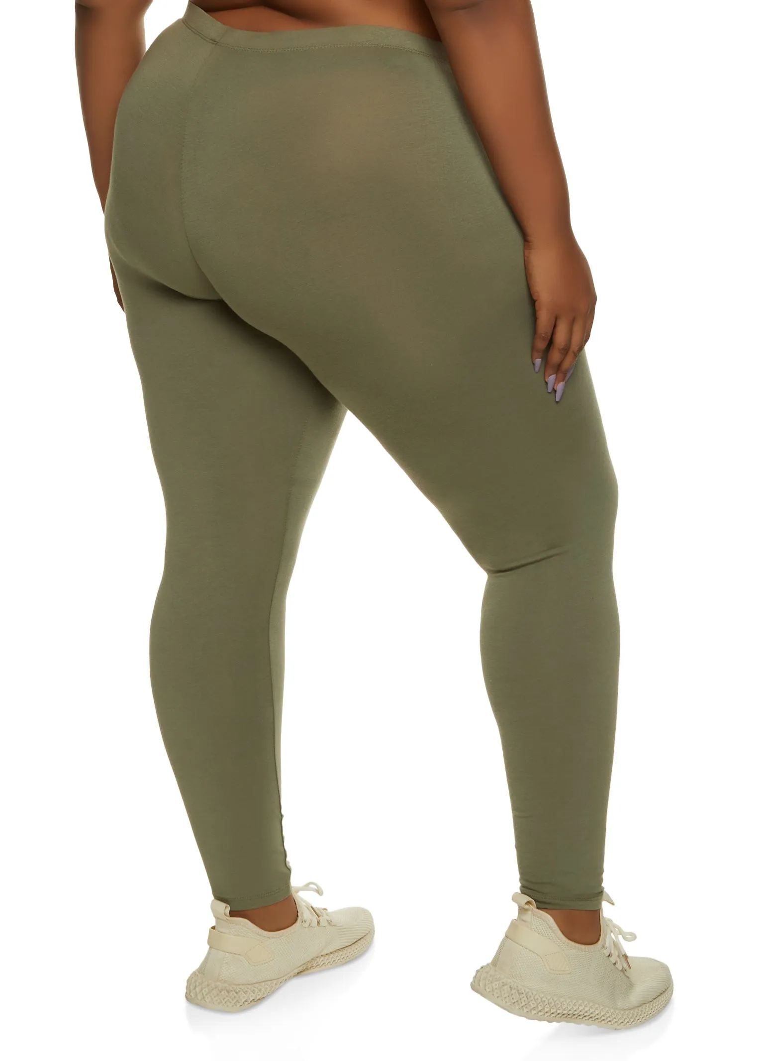 Plus Size Basic High Rise Leggings sold by Rainbow product image thumbnail 2