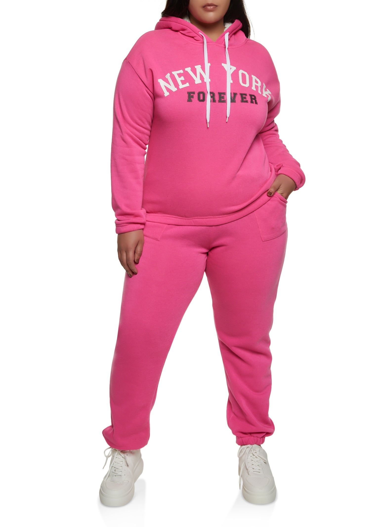 Plus Size New York Forever Hoodie sold by Rainbow product image thumbnail 2