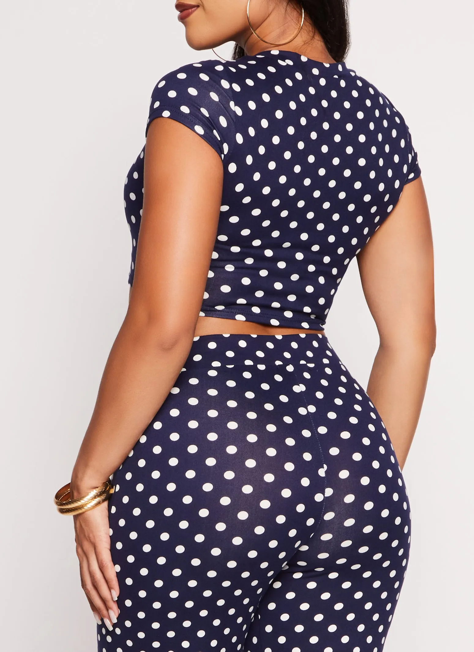 Polka Dot Cropped Tee sold by Rainbow product image thumbnail 3