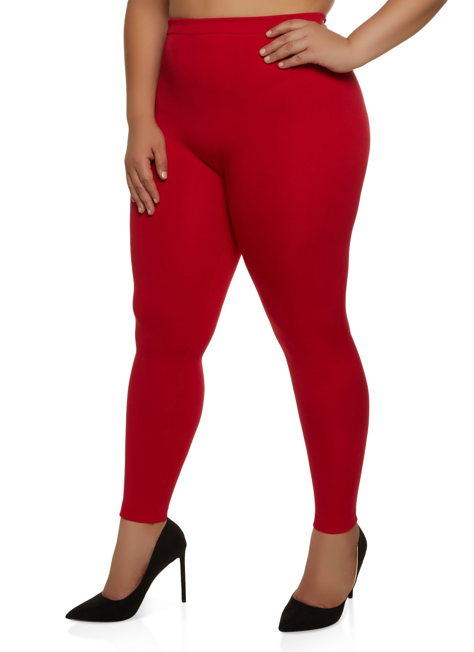 Plus Size Seamless Basic High Waisted Leggings sold by Rainbow