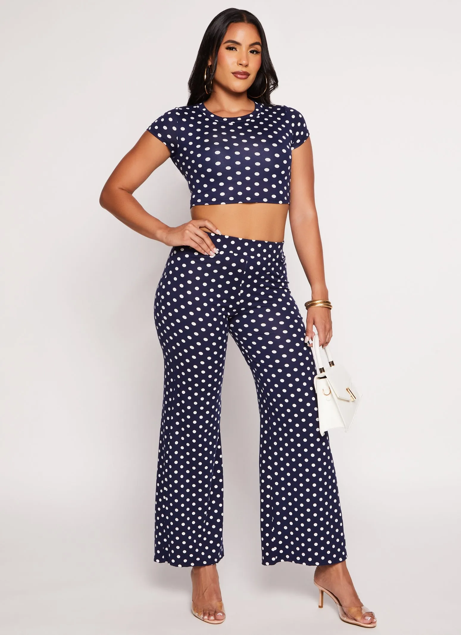 Polka Dot Cropped Tee sold by Rainbow product image thumbnail 2